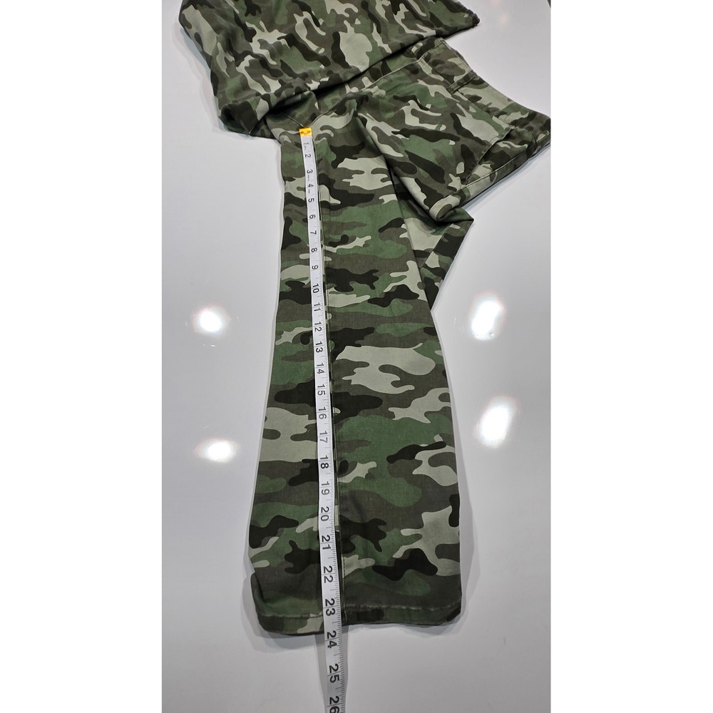 Empyre Cassia Straight Crop Camo Pants Women's Size 11 Green - Picture 7 of 7